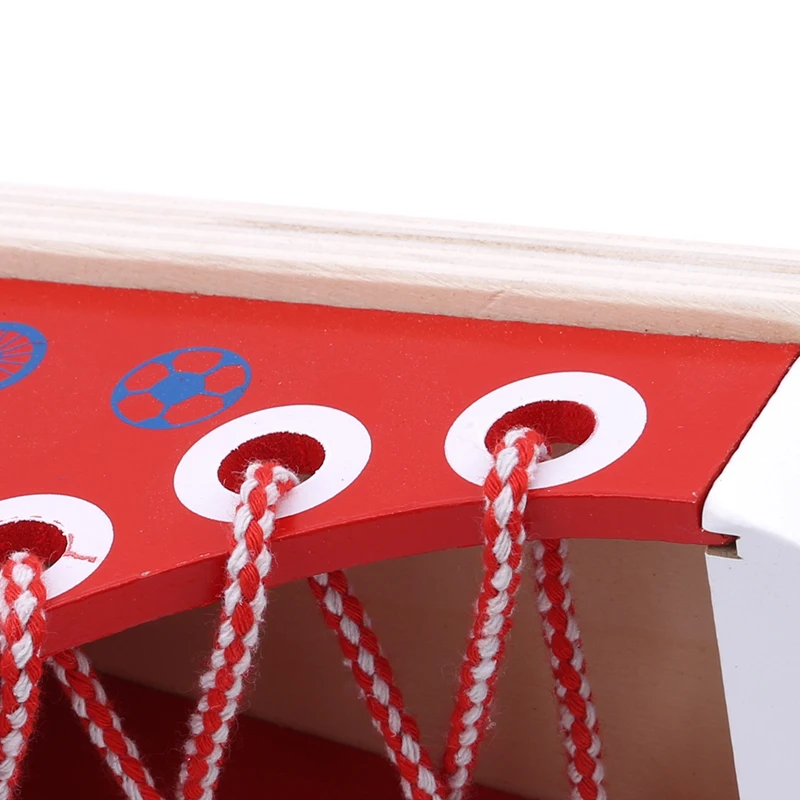 

New Arrival 3D Multifunction Wooden Shoes Baby Toys Lace Up Shoes Baby Preschool Early Learning Building Kits Toy