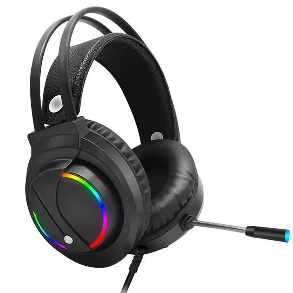 Игровой гарнитуры геймера 7 1 Surround Sound USB 3 5 мм проводной светильник игра для