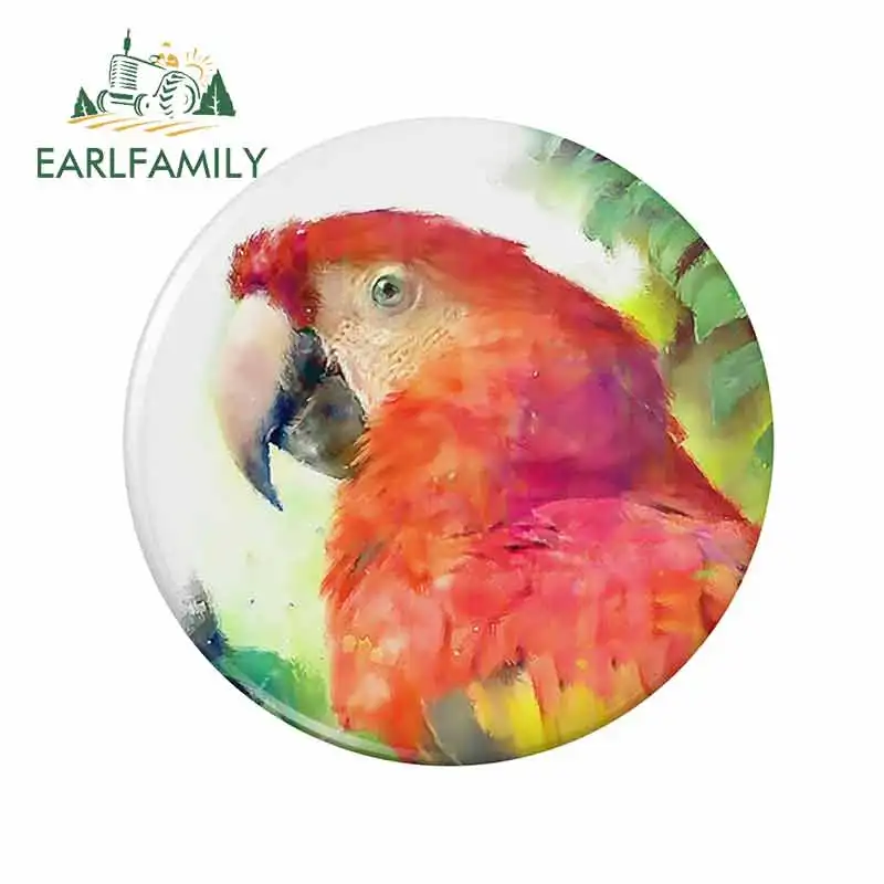 EARLFAMILY 13 см x для попугая Водонепроницаемая тонкая наклейка Мультяшные