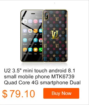 U2 3," Мини сенсорный android 8,1 маленький мобильный телефон MTK6739 Четырехъядерный 4G смартфон с двумя sim-картами разблокированные сотовые телефоны