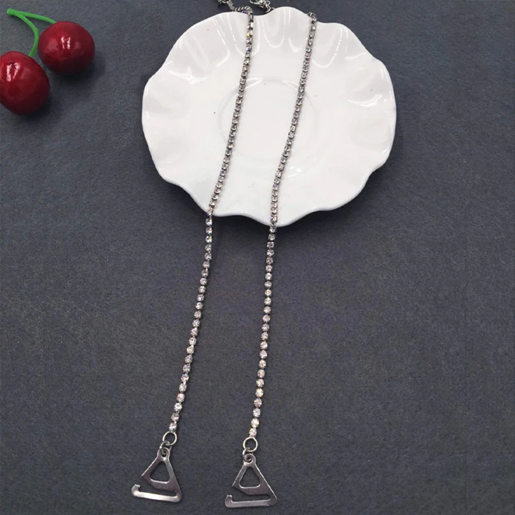 Сексуальный женский бюстгальтер стразы на бретельках элегантный с кристаллами