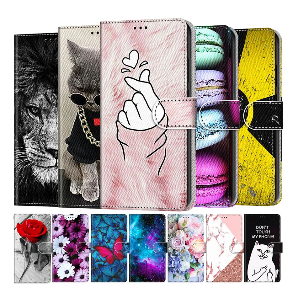 

Leather Flip Phone Case For Huawei Honor 8 Lite P40 Lite E P30 Pro P20 Lite P10 Lite P8 Lite 2017 Wallet Card Holder Book Cover