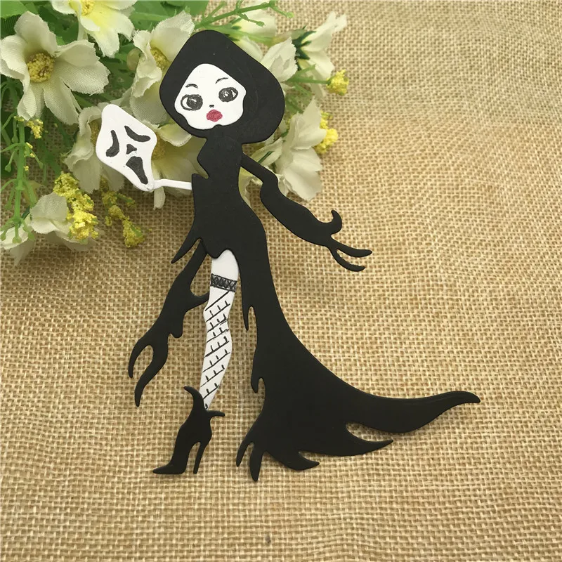 Хэллоуин Рождество макияж женщина урод картина металлические Вырубные штампы