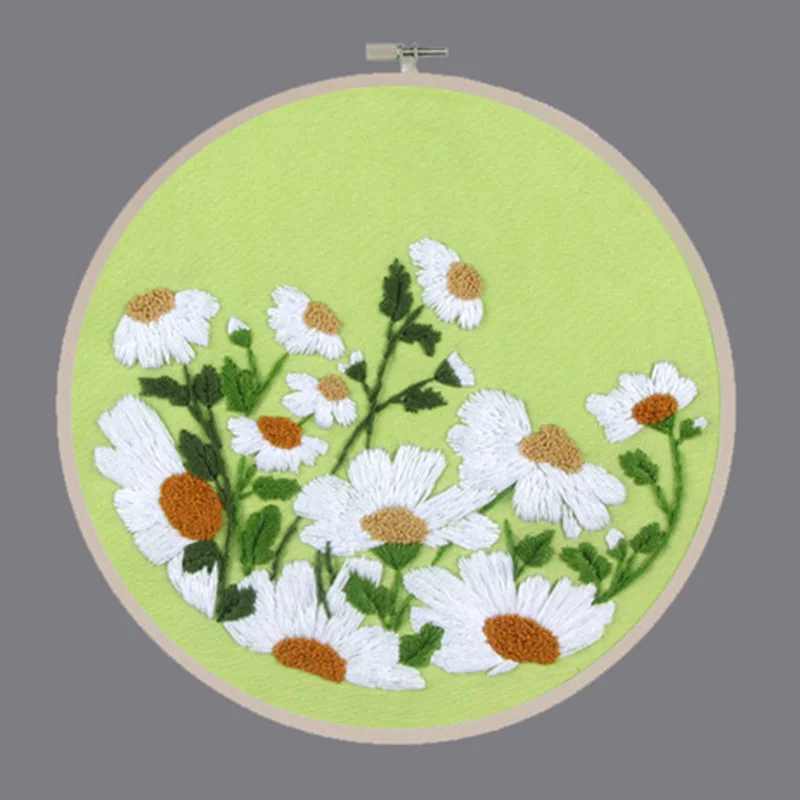 3D DIY Набор для вышивки с цветочным принтом ручная вышивка крестиком шитье ремесел