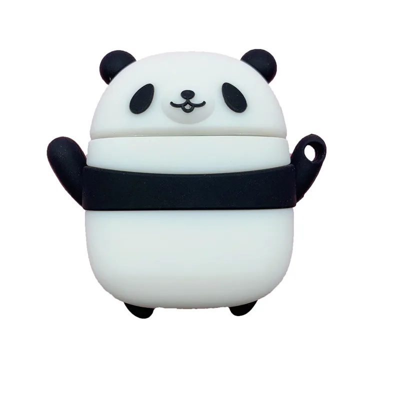 

2021 new cartoon fashion cute 3D panda wireless bluetooth earphone protection box for Airpods1 2 i30 i14 i18