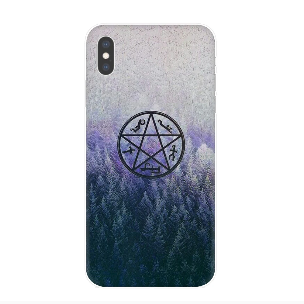 Жесткий чехол для телефона Satanic Pentagram iPhone 5 5S SE 5C 6 6s 7 8 Plus X XR XS Max 11 Pro Max|Бамперы| |