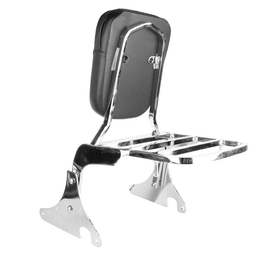 

Rear Backrest Sissy Bar Luggage Rack For Kawasaki Vulcan VN400 VN800 1995-2012 1997 1998 1999 2000