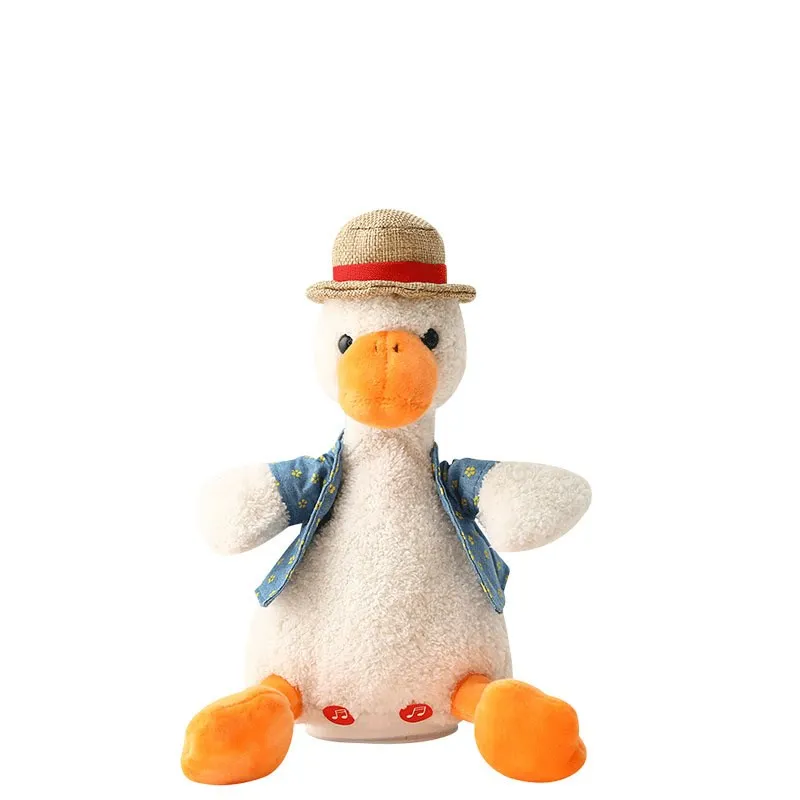 

Plush Duck Toy Talking Repeating Electric Learning Tongue Singing Children Dancing Doll Pendant Decoration Cute Adult Gift Toy