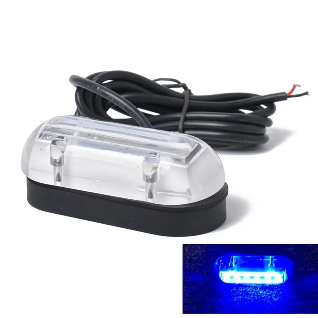

High Intensity 12V DC Blue LED Underwater Yacht Boat Transom Light Waterproof & Dustproof