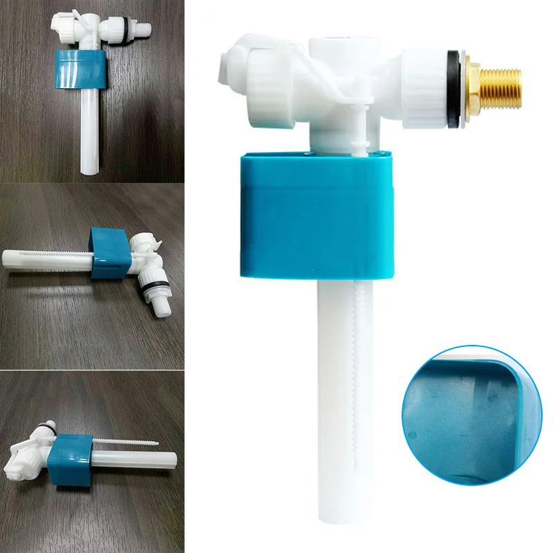 

Side Entry Toilet Inlet Valve Cistern Fittings G1/2 Adjustable Float Filling Valves Bathroom Fixture Replacement Parts M
