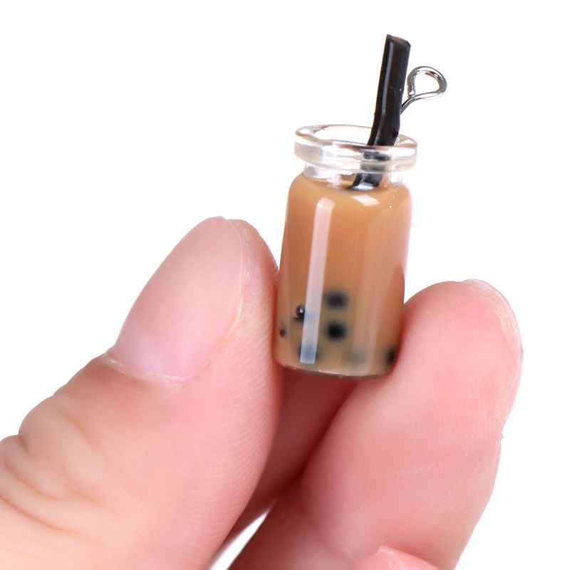 

2pcs Scale 1:12 Mini Decoration Gifts Resin Dollhouse Mini Lemon Milk Tea Water Cup Miniature Dollhouse Accessories Cups Toy