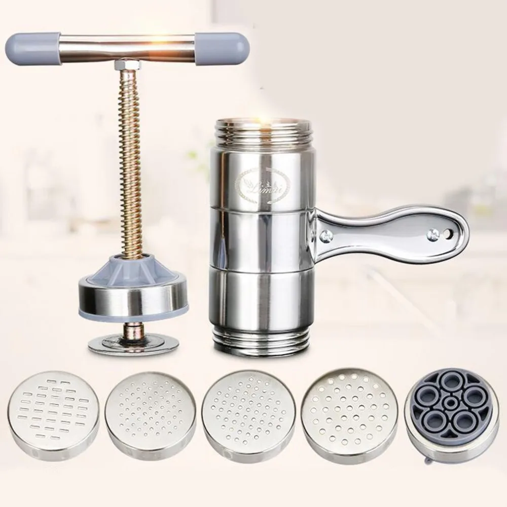 Stainless Steel Manual Noodle Maker Kitchen Pasta Spaghetti Press Pates Machine Vegetable Fruit Juicer Pressing | Бытовая техника