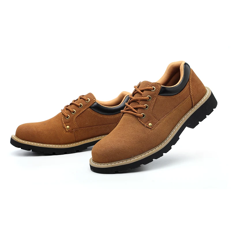 

Anti Puncture Safety Shoes Men's Boots Leather Steel Cap Mens Military Shoes Worker Protection Shoes for Workplace