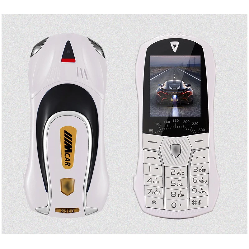 metal body car shape cellphone model flashlight dual sim mini cell mobile phone mp3 fm radio recorder free global shipping