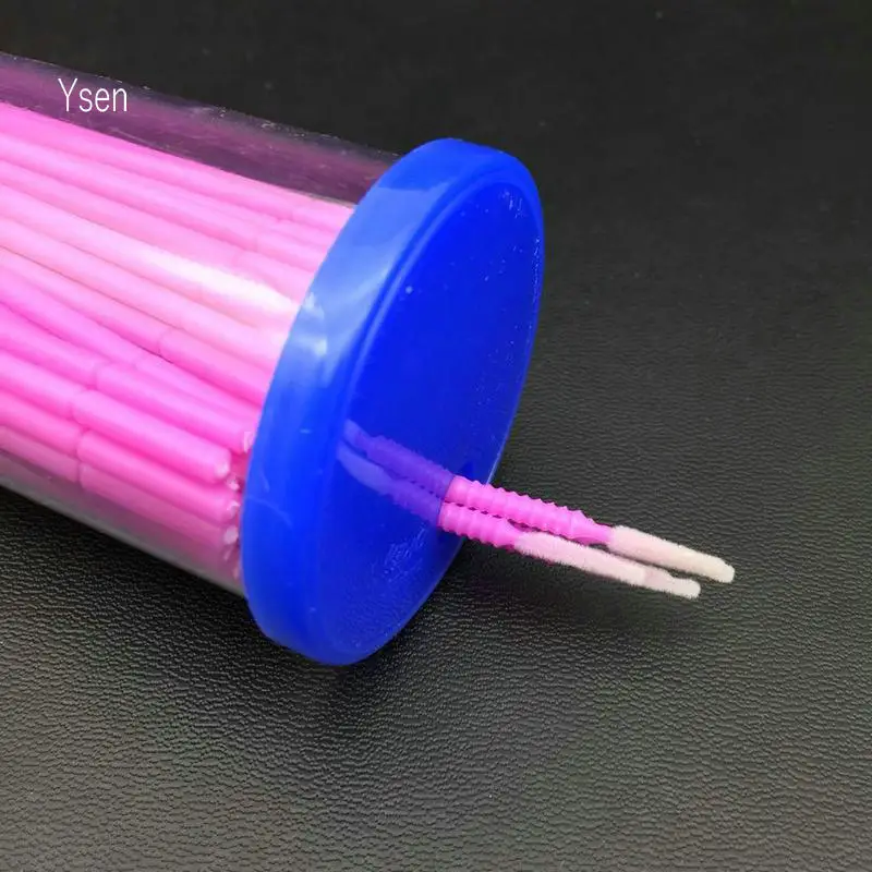 100 искусственные одноразовые кисти для макияжа тампоны микрокисти инструменты