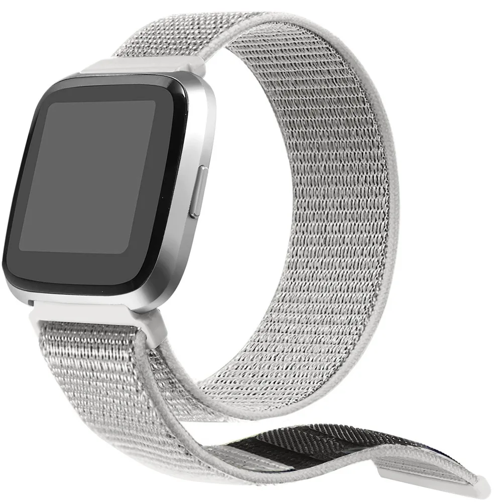 Нейлоновая петля ремешок для Fitbit Versa ремешок сменный Браслет для Fitbit Versa умные часы мужские ремешки для часов женский браслет