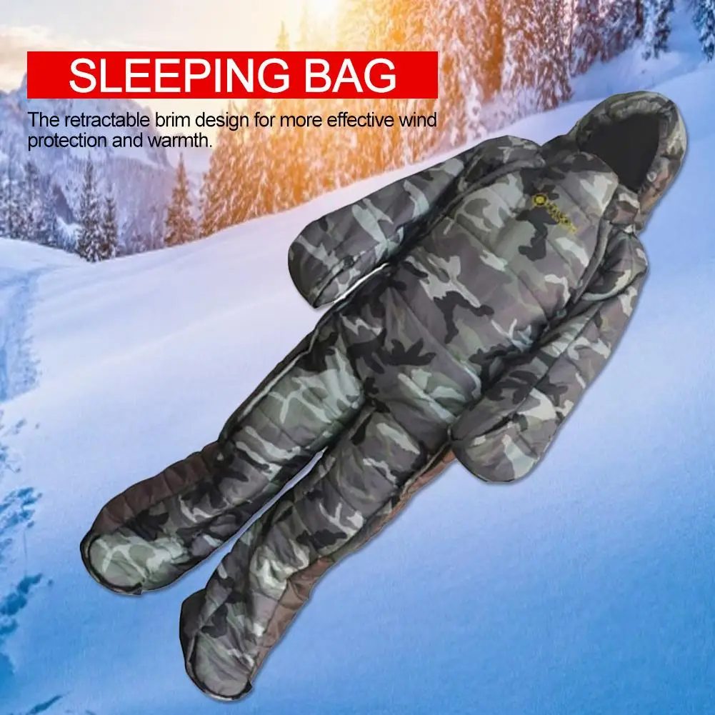 Мумия спальный мешок человеческого тела дизайн Портативный легкий по 4-м