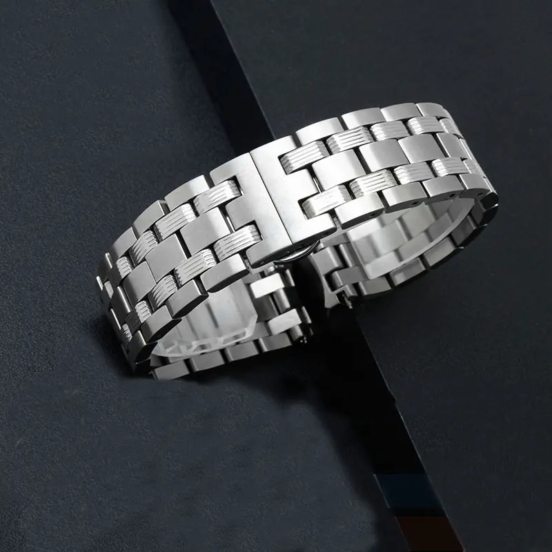 19 мм стальной ремешок Серебряный Браслет замена металлический для T065 аксессуары