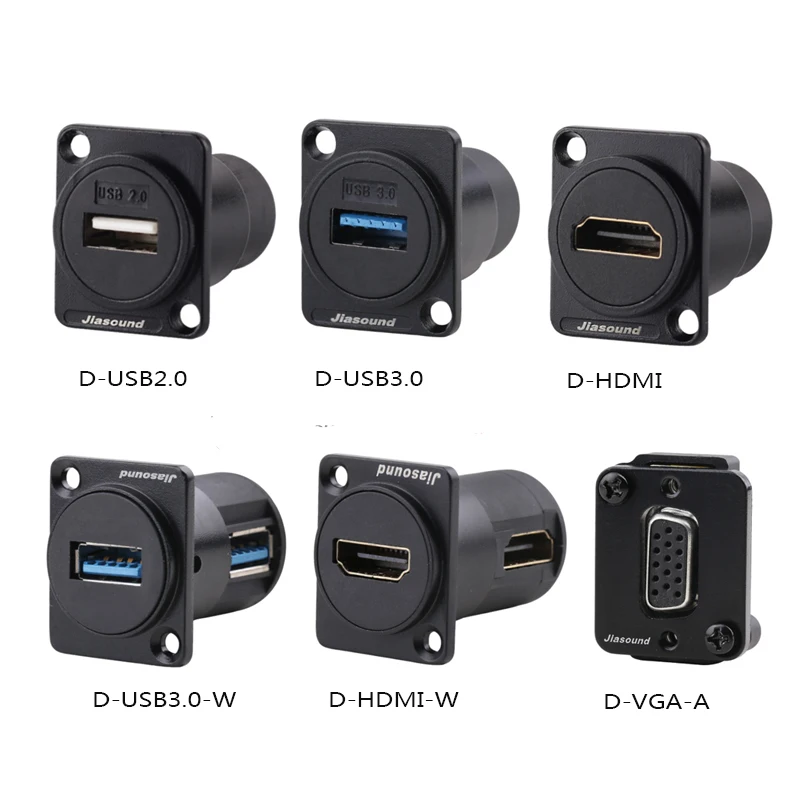 D серии Панель крепление разъем HDMI VGA BNC USB устройство локального контроля CAT6