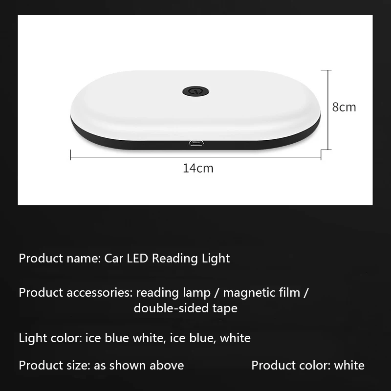 СВЕТОДИОДНЫЙ Автомобильный интерьер КУПОЛ для чтения светильник 3 цвета