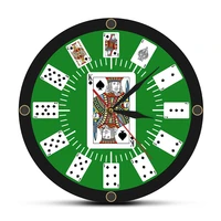 spade playing cards texas hold em inspired modern wall clock poker bridge wall watch casino game room wall decor gambler gift