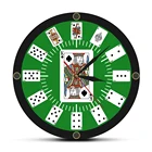 Spade игральные карты Texas Hold 'em вдохновили современные настенные часы покер мост настенные часы казино игровая комната Настенный декор Gambler подарок