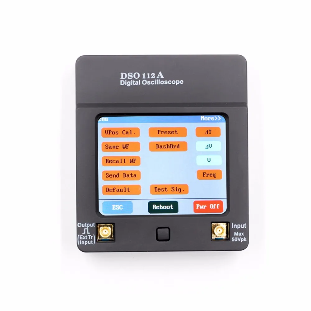 DSO112A 2MHz 5Msps TFT LCD Digital Oscilloscope Color Touch Screen Handheld Portable USB Interface with Test Clip | Инструменты