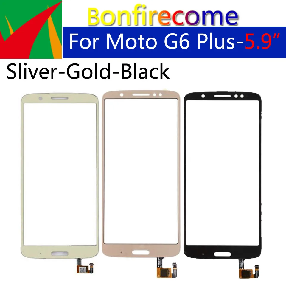 Сенсорный экран для Motorola-Moto G6 Plus XT1926 Xt1926-5 сенсорный дигитайзер Переднее стекло