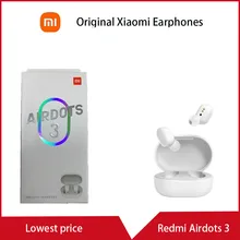 Xiaomi Redmi Airdots 3 Mi True TWS Wireless Airdots3 Earphone Stereo Smart Wearable Touch AptX Adaptive Bluetooth 5.2 Earphone