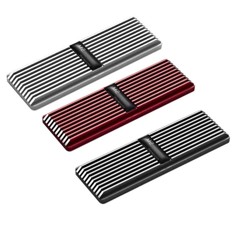 

M.2 SSD Heatsink Cooler 2280 Solid State Hard Disk Aluminum Cooling Thermal Pad NVME NGFF Radiator