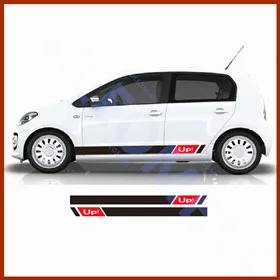 Гоночные полосы двери автомобиля боковая юбка наклейки для Volkswagen Cross Up GT Move Up High Up Street Up 3-5 дверей Авто Наклейки на кузов