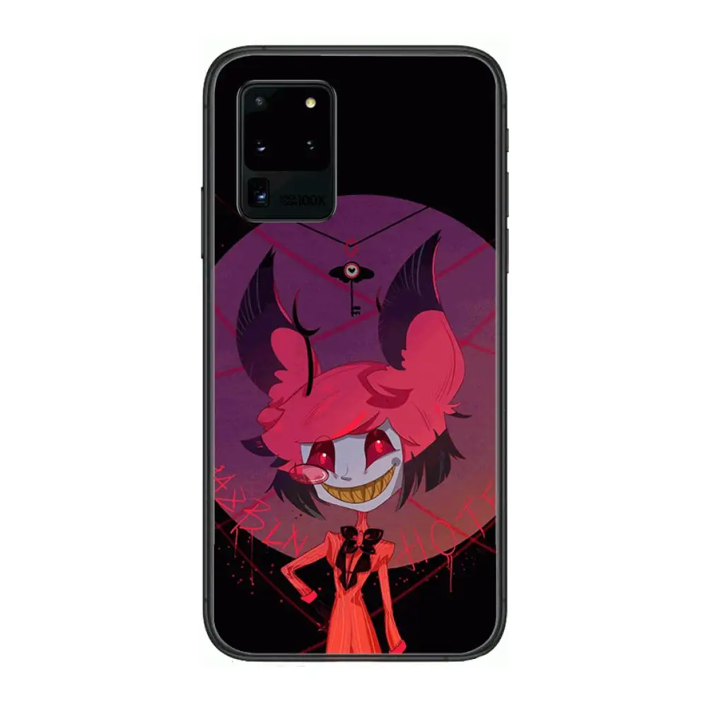

Hazbin Hotels style Phone cover hull For SamSung Galaxy S 6 7 8 9 10 20 21 Plus Edge E note 5G Lite Ultra black soft bumper