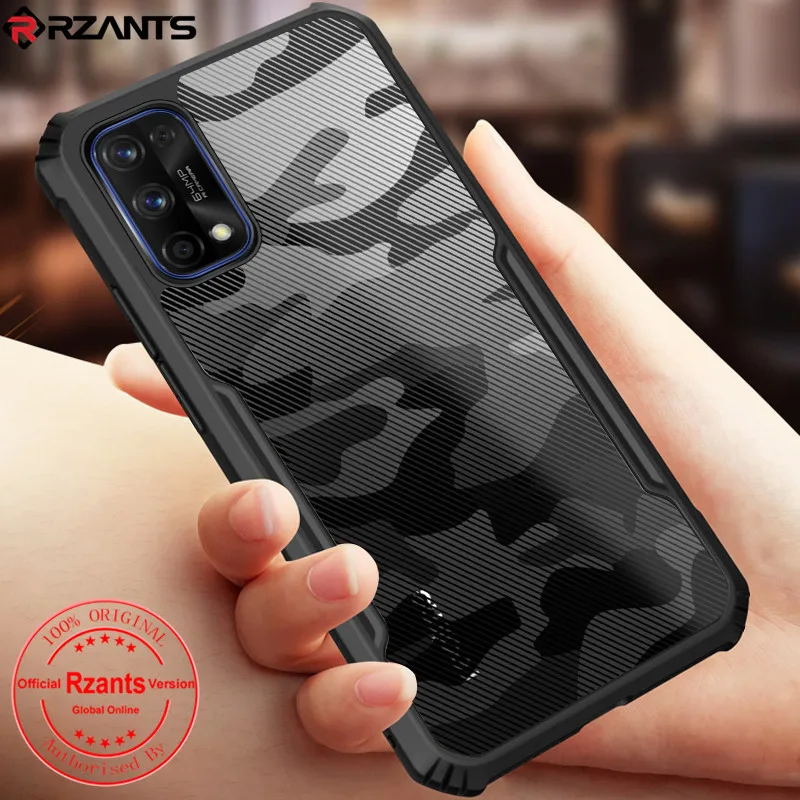 

For Realme 7 Pro Case Airbag Case for Realme 7 4G Shell Camouflage Acrylic PC+TPU Anti-knock Armor Back Cover