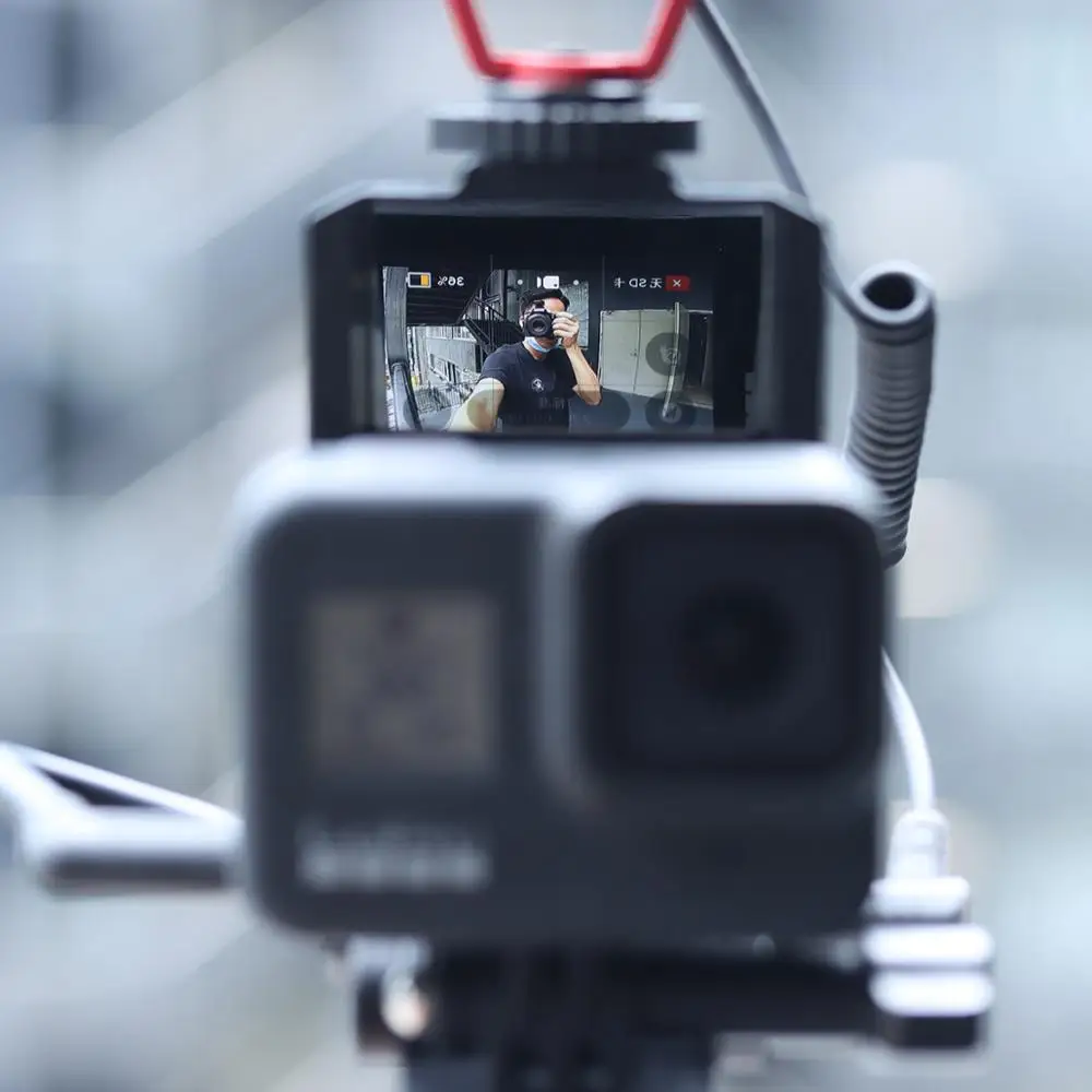 Кронштейн для селфи Ulanzi Gopro 8 7 6 5 аксессуары съемки бревен зеркало раскладушка с