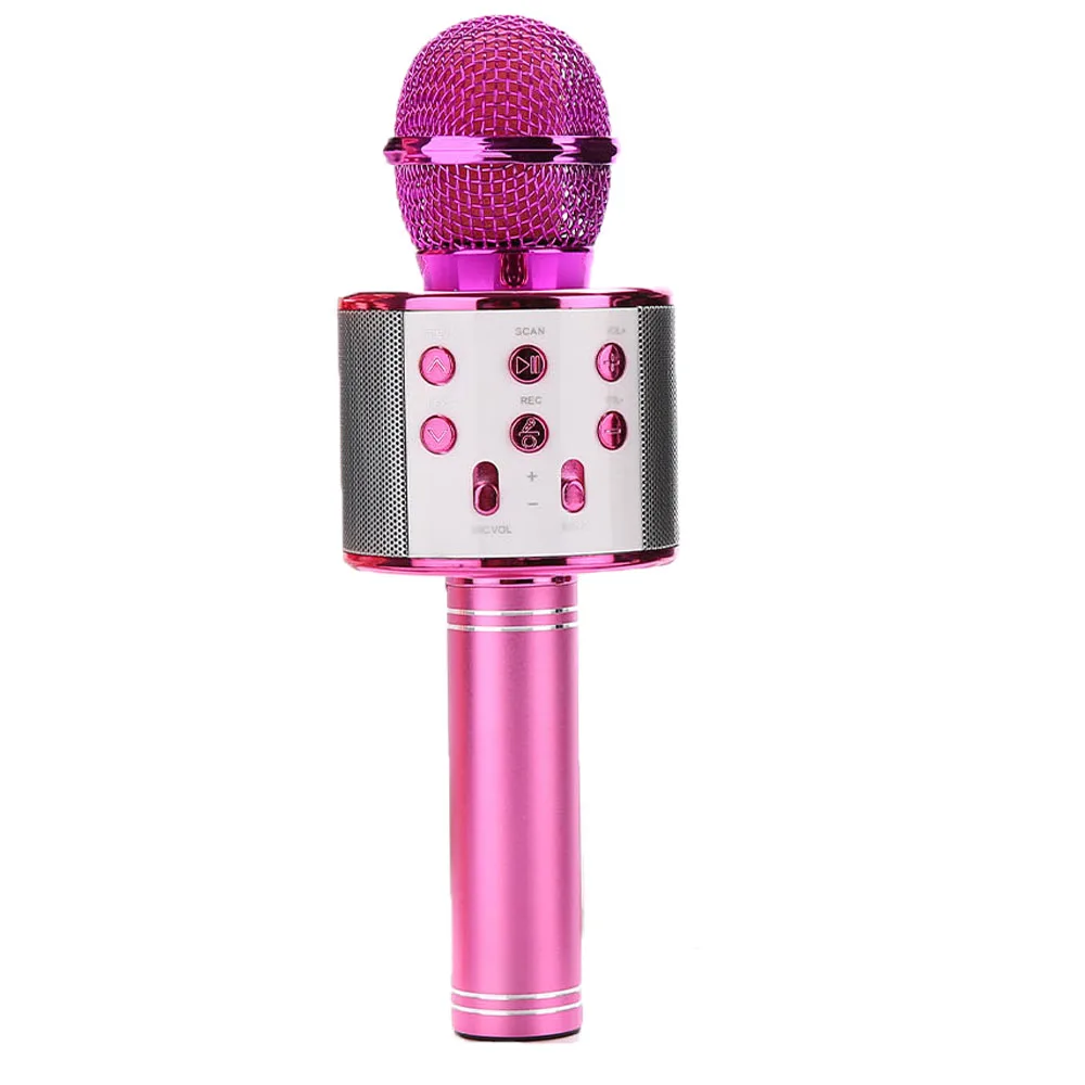 

Ws858 Bluetooth Wireless Microphone Speaker Handheld Karaoke Professional Speaker Home Ktv Handheld Microphone