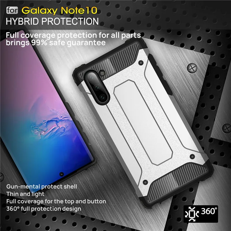 Прочный защитный чехол-гибрид чехол для samsung Galaxy Note 10 плюс S7 край S8 S9 S10 5G A10 A20 E A30 S A40 A50 A60 A70 A20E прочный Чехол