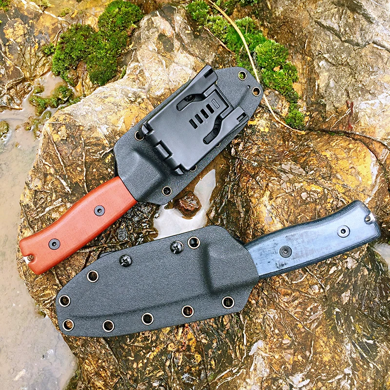 

[BROTHER F011] 61HRC D2 blade Fixed Blade knife Bushcraft Knives Straight Tactical Hunting Camping high quality EDC tool