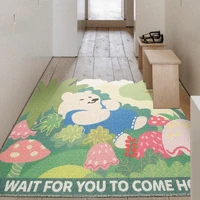 printed cartoon home door mat pvc silk loop non slip mat kitchen bedroom bath hallway living room carpet custom entrance doormat