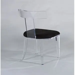 

Modern Acrylic Chairs Dining Chairs transparent Ghost Victoria Dining & Vanity Dressing Chair For Kitchen Office Dining Room