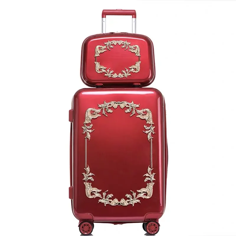 Чемодан на колесиках red hardside TRAVEL TALE 20/24 дюйма набор чемоданов для путешествий с
