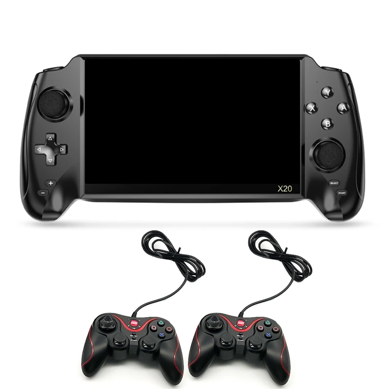 

X20 Handheld Game Console 7 Inch Screen Retro Joystick Support TF Double Player