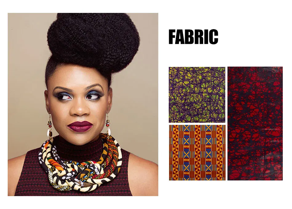 Модное ожерелье для женщин 2021 эффектная африканская ткань батик из анкарской