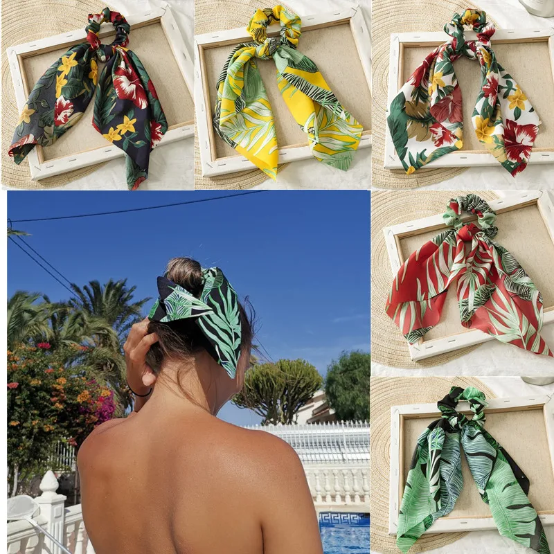 Богемные шифоновые резинки для волос головной убор женщин тюрбан сделай сам