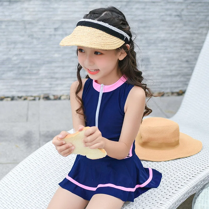 Цельнокроеный купальник в Корейском стиле для маленьких девочек детский высшего