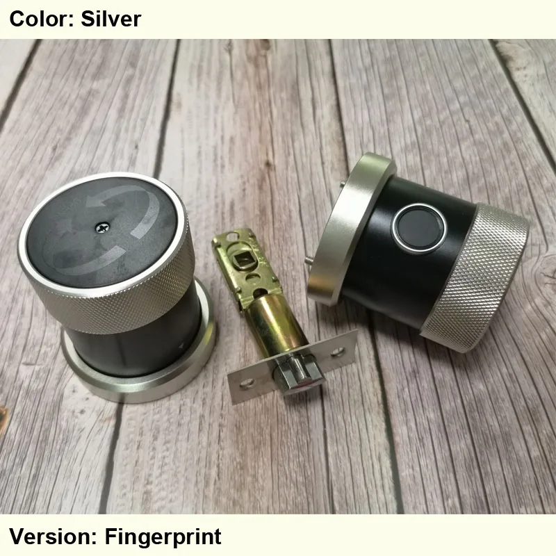 Fingerprint Version RAYKUBE Bluetooth электронный дверной замок с телефоном APP/отпечатков пальцев/смарт-карты/код разблокировки ручка Умный Замок - Цвет: Fingerprint Version