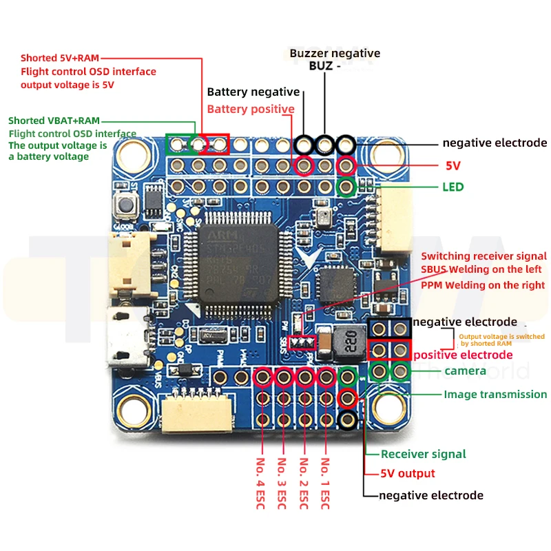 Betaflight F4 V3S V3 PRO версия управления V3.5 V3 S Filtro de imagen increado OSD 30A 4в1 ESC pa