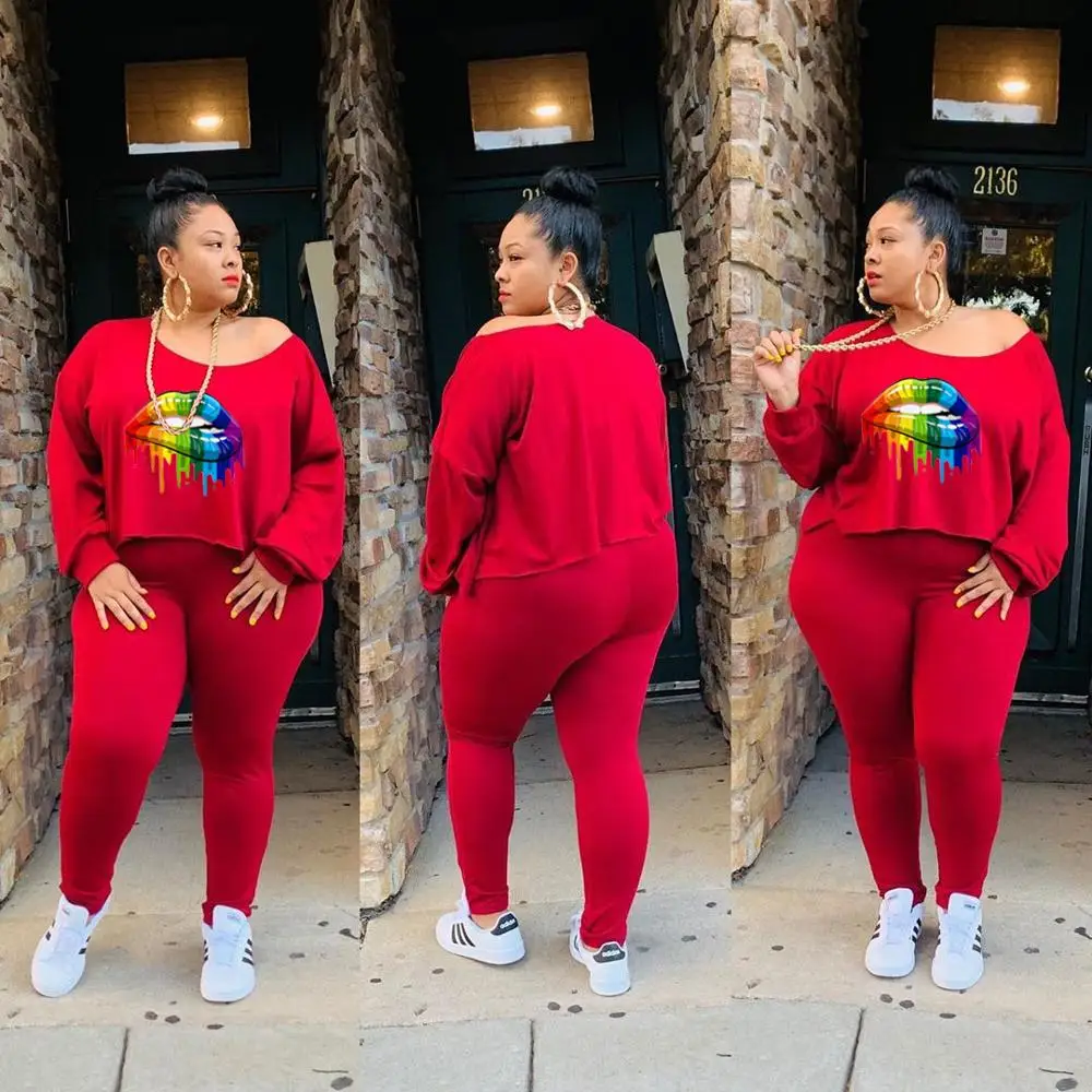 2019 Новинка для женщин на осень зиму с принтом в виде поцелуйчиков круглым вырезом