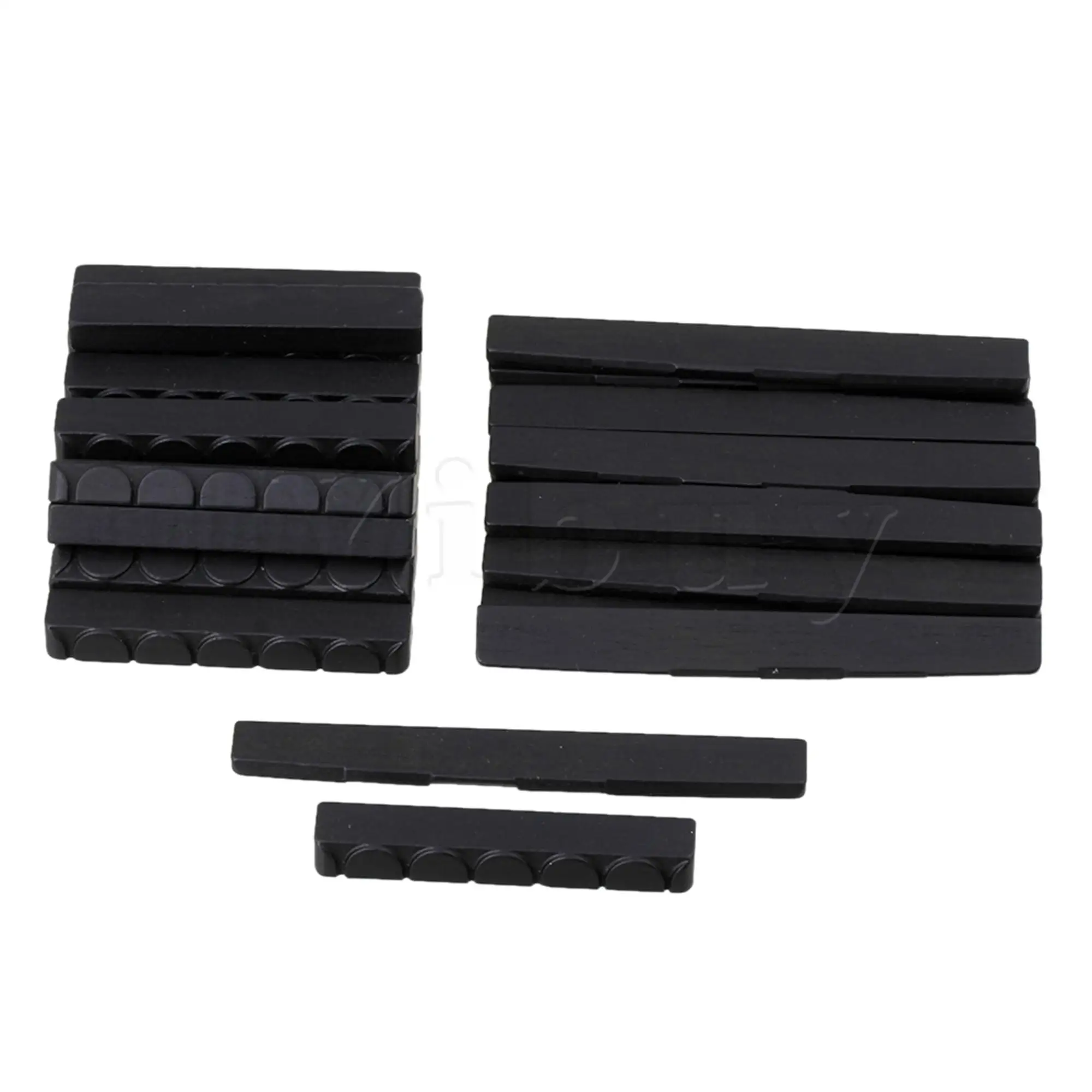 

50Sets Classical Guitar Bridge Saddle and Nut Set Ebony Guitar Replacement