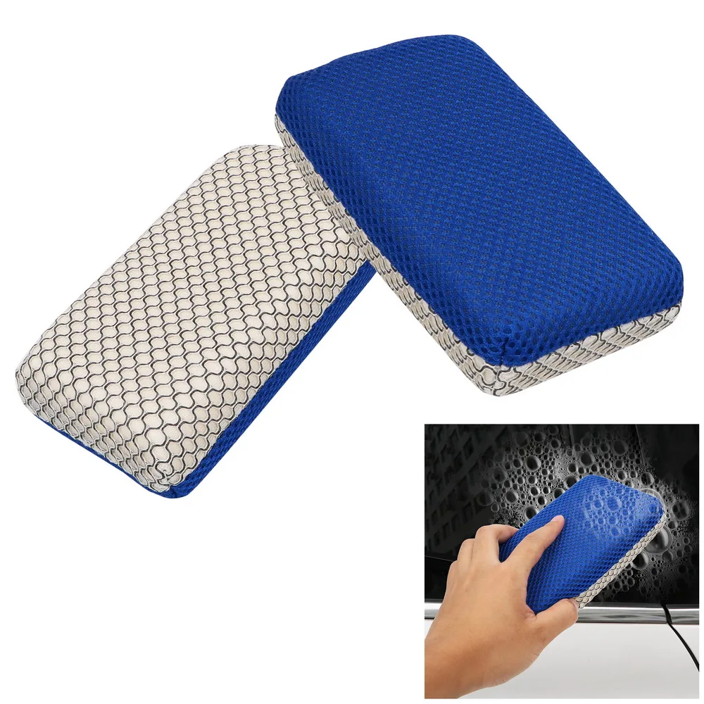 

Wash Clean Brush Motorcycle Bike Washer Microfiber Mesh Car Wash Sponge Auto Washing Cleaning Sponge Car Detailing Care