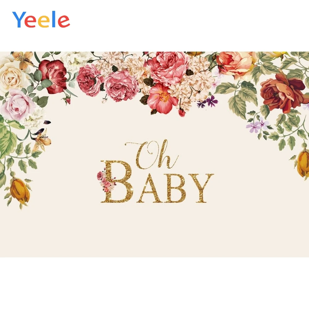 

Spring Flower Newborn Baby Shower Princess Birthday Party Backdrop Photography Background For Photo Studio Photophone Photozone